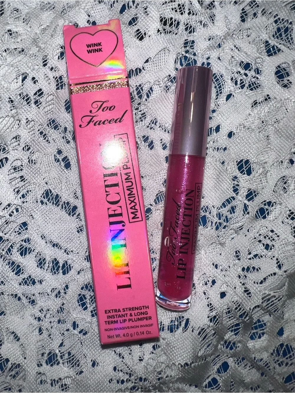 Too Faced Lip Injection maximum plump in shade WINK WINK